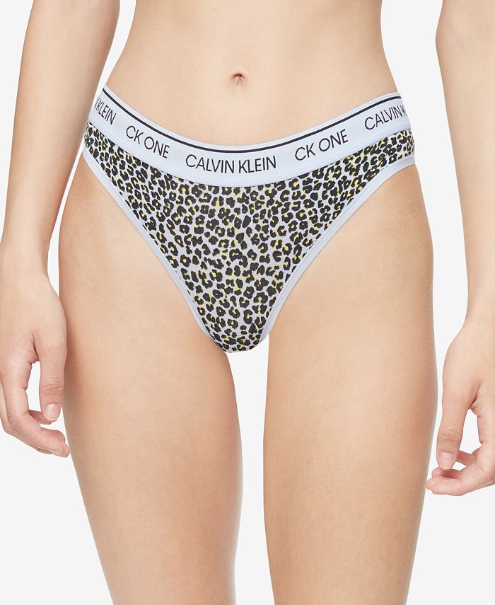 Calvin Klein Women's CK One Cotton Thong Panty 