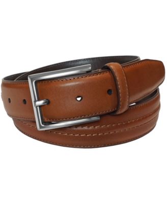 Florsheim Men's Caprio Raised Center Stitch Belt - Macy's