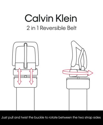 Men's Micro Logo Strap Reversible Casual Belt