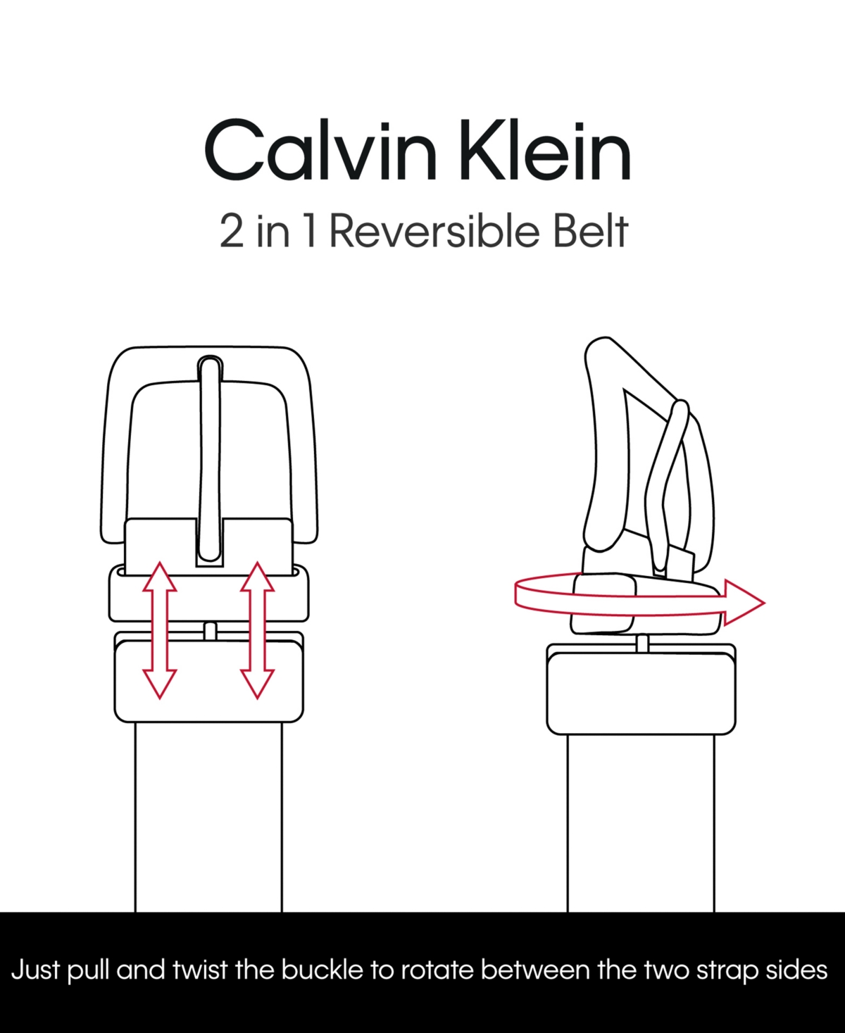 Shop Calvin Klein Men's Two-in-one Feather Edge Reversible Dress Belt In Black,brown