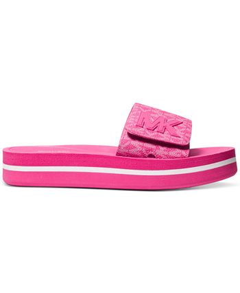 Michael Kors Women's MK Platform Logo Pool Slide Sandals & Reviews ...