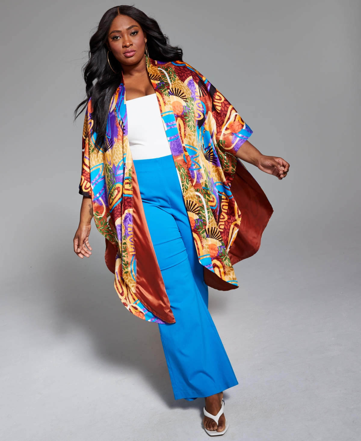 Bar Iii Googoo Atkins Trendy Plus Size Wide-leg Pants, Created For Macy's In Turquoise