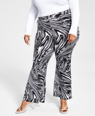 Bar III Trendy Plus Size Swirl-Print 