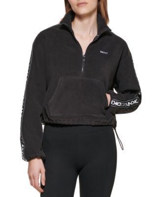 DKNY - Logo Tape Fleece Half-Zip Pullover