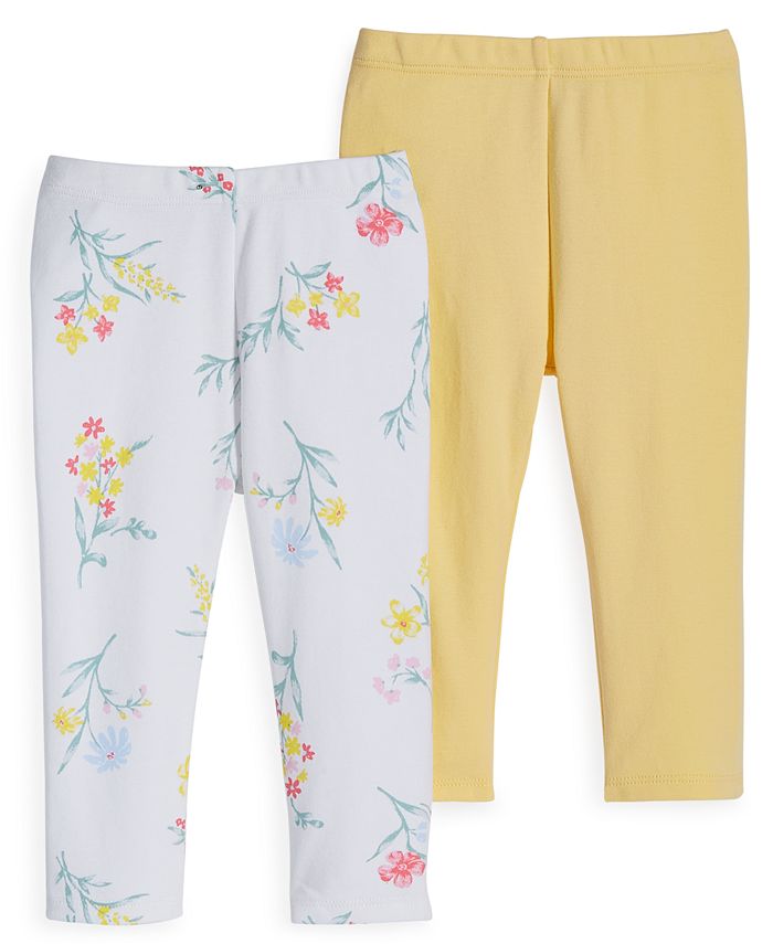 First Impressions Baby Girls Leggings, Pack of 2, Created for Macy's