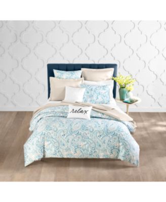 Charter Club Azure Paisley Comforter Sets, Created for Macy's