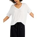 Style & Co Women's Drapey V-Neck T-Shirt (5 color options)