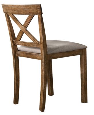 Janet Driftwood Transitional Dining Chairs, Set of 2
