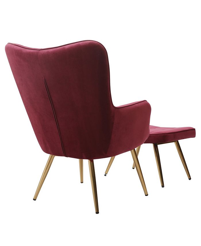 Best Master Furniture West China Accent Chair Plus Ottoman Set Macy's