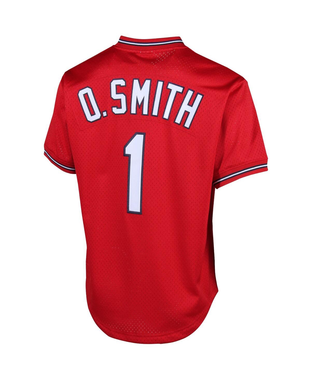 Men's Ozzie SmithSt. Louis Cardinals Cooperstown Mesh Batting Practice Jersey - Red
