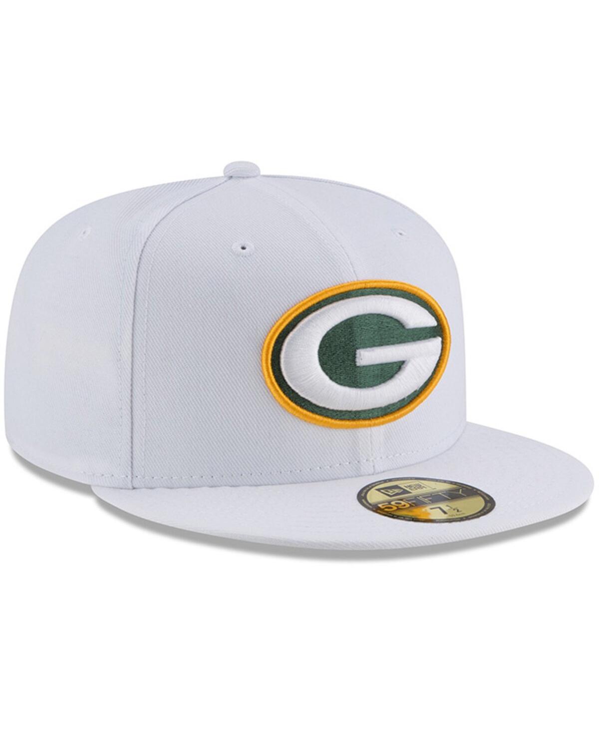 Men'sGreen Bay Packers Omaha 59FIFTY Fitted Hat - White