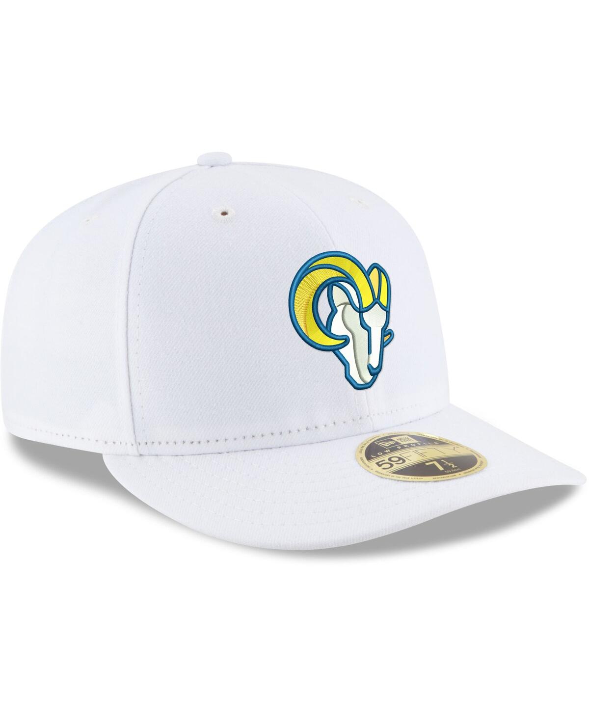 Men'sLos Angeles Rams Alternate Logo Omaha Low Profile 59FIFTY Fitted Hat - White
