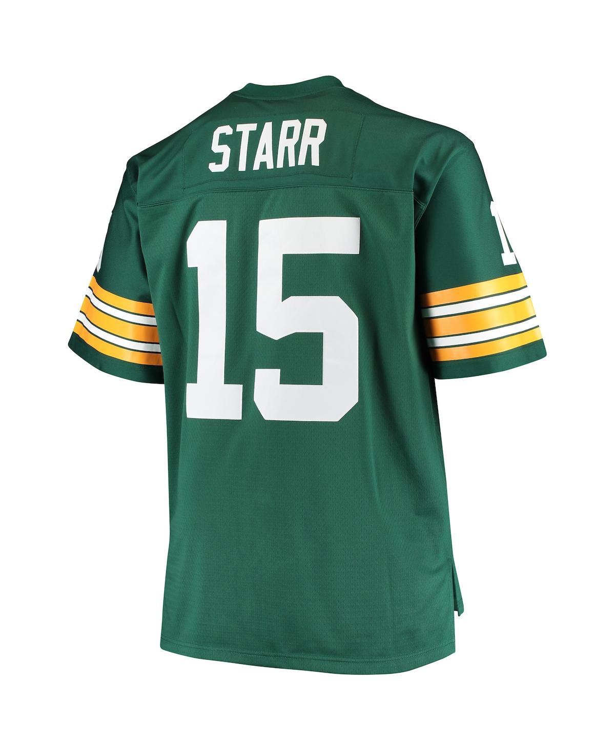 Men's Bart StarrGreen Bay Packers Big and Tall 1968 Retired Player Replica Jersey - Green