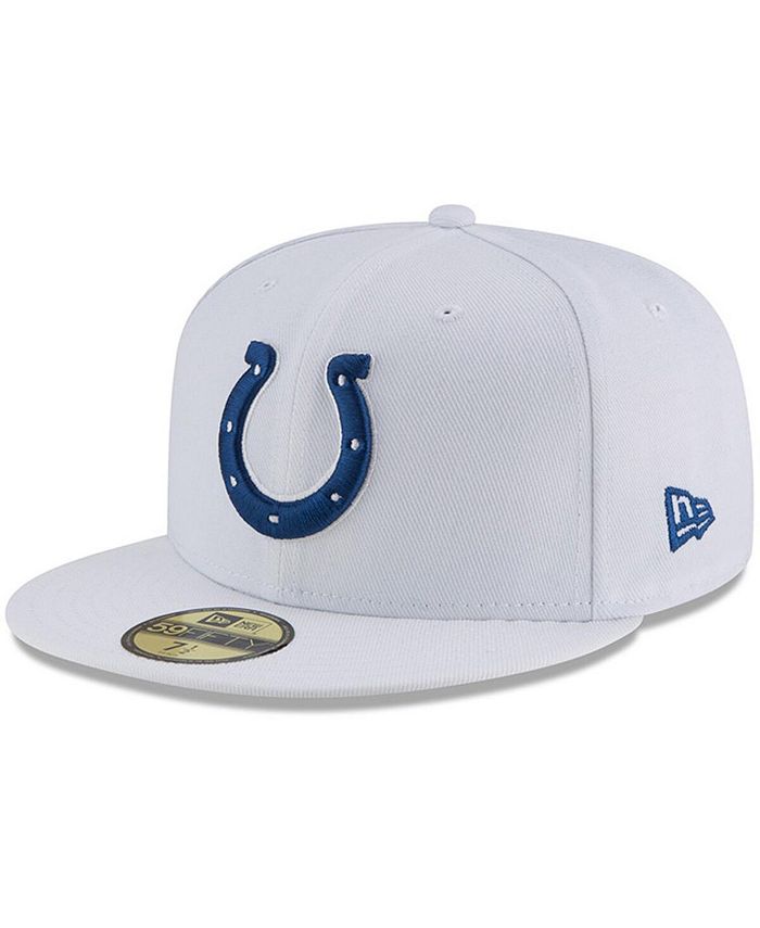 New Era Men's White Indianapolis Colts Omaha 59FIFTY Fitted Hat - Macy's