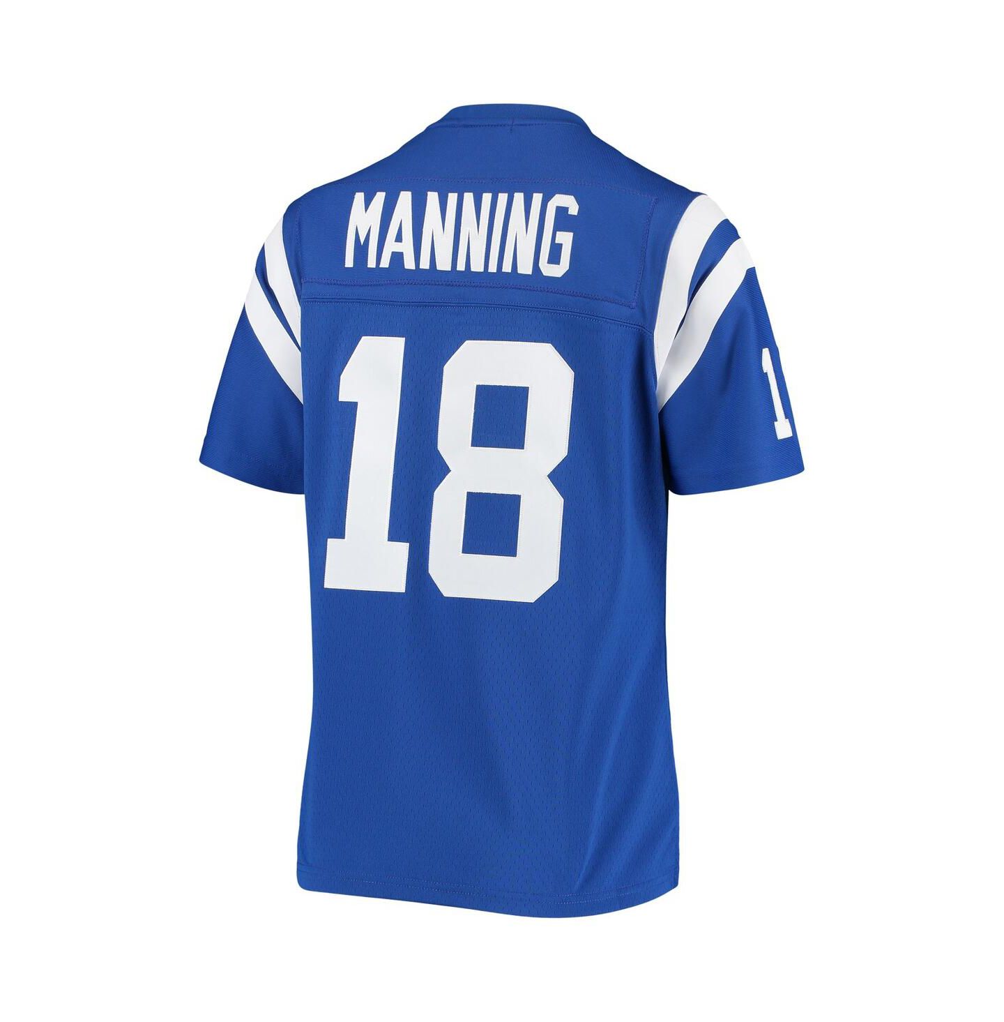 Женский топ Mitchell & Ness Peyton Manning Royal Indianapolis Colts 1998 Legacy Replica Jersey — фото 2