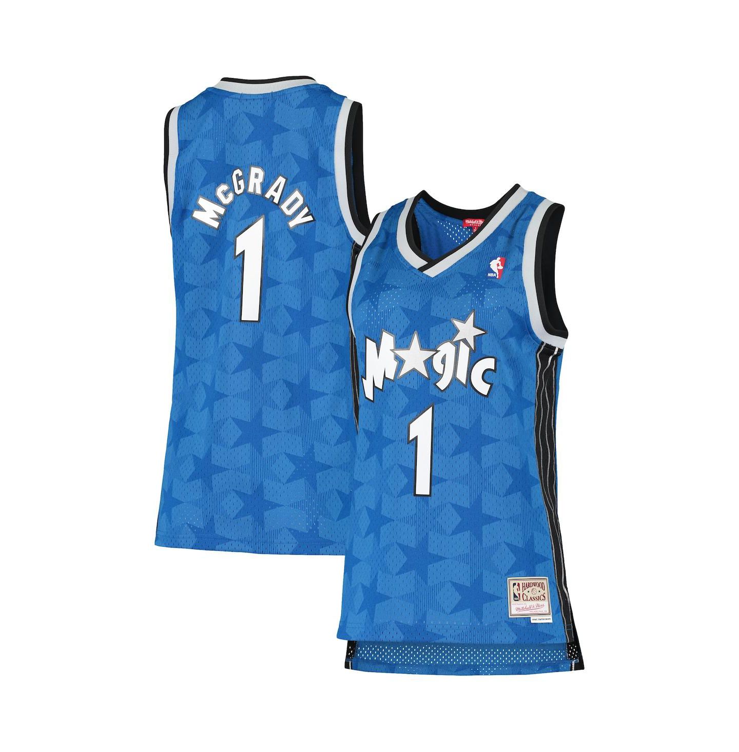 Женский топ Mitchell & Ness Tracy McGrady Blue Orlando Magic 2000-01 Hardwood Classics Swingman Jersey — фото 1