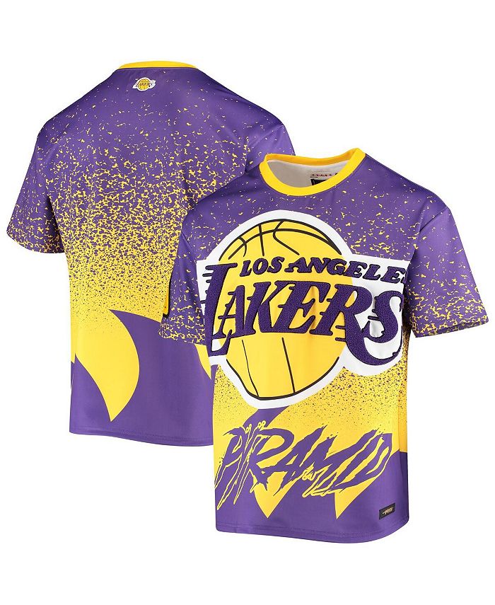 Black Pyramid Men's Gold Los Angeles Lakers Sublimated T-shirt - Macy's