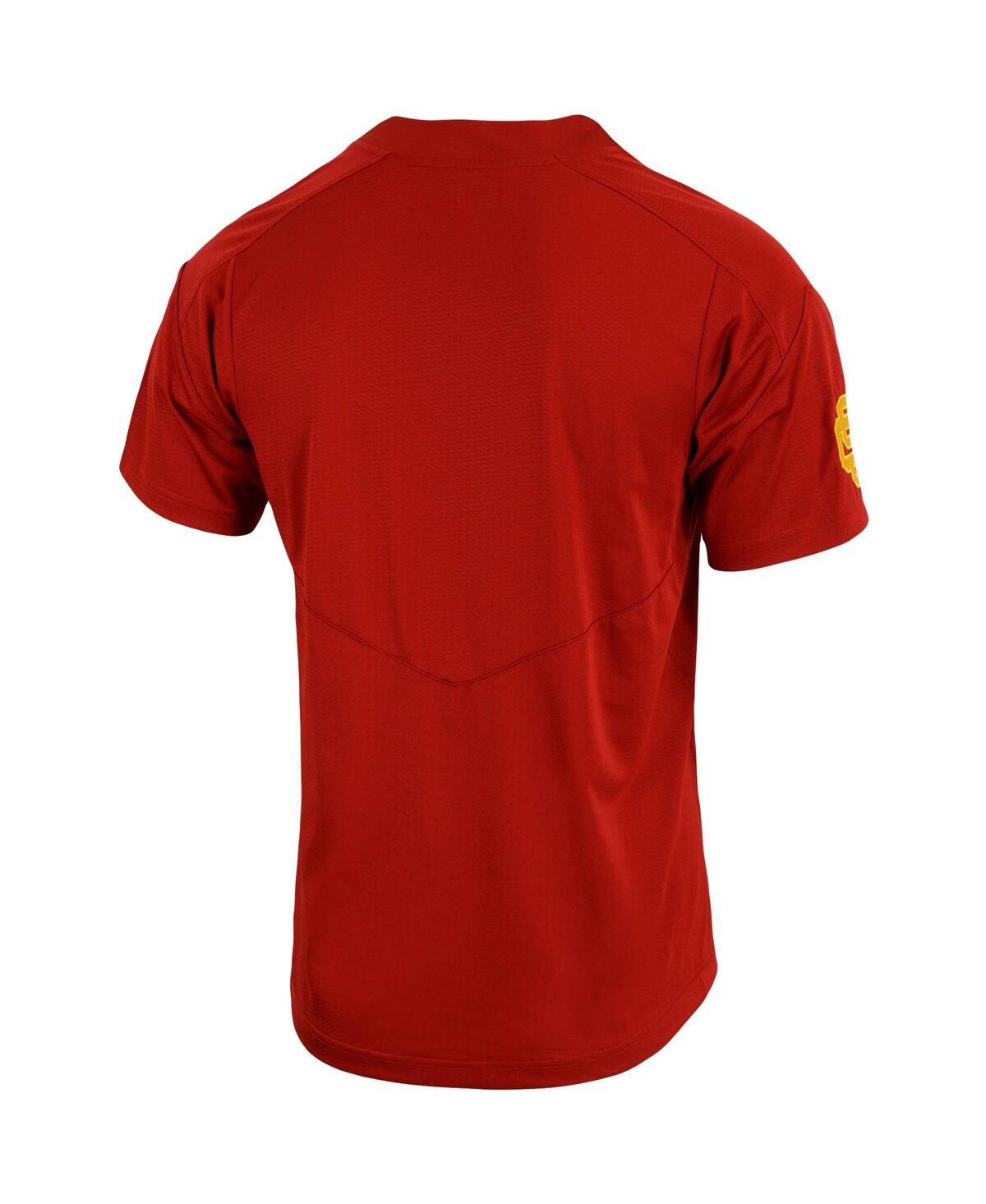 Men'sUsc Trojans Replica Vapor Elite Two-Button Baseball Jersey - Cardinal