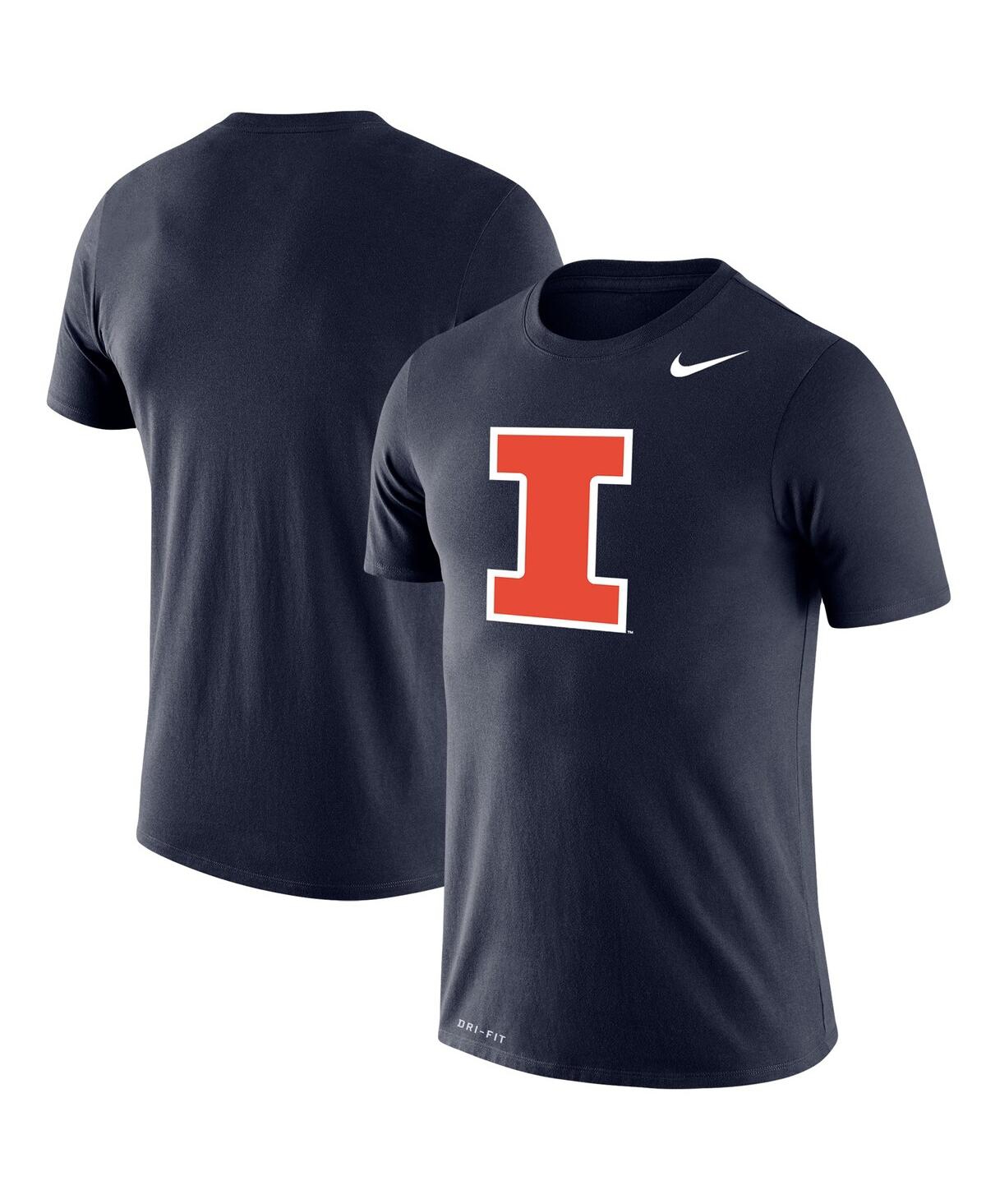 Men's Navy Illinois Fighting Illini Big & Tall Legend Primary Logo Performance T-shirt
