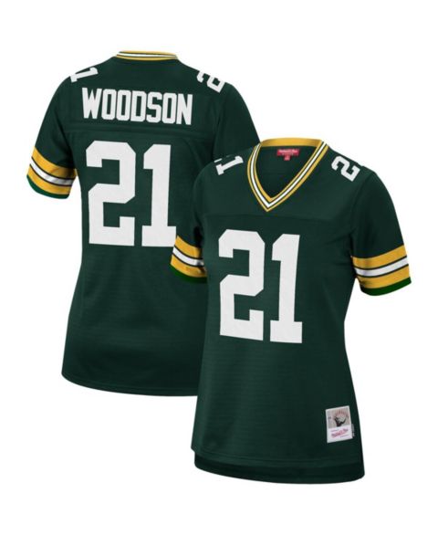 Женский топ Mitchell & Ness Charles Woodson Green Green Bay Packers Legacy Replica Team Jersey