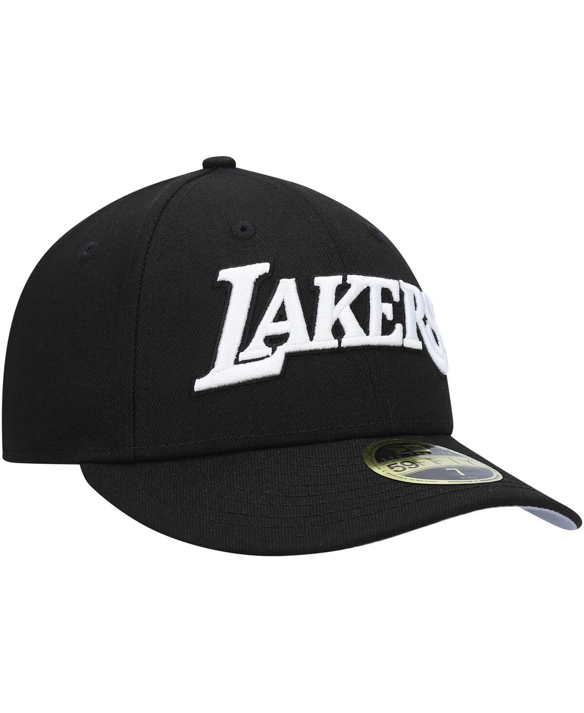 Men'sLos Angeles Lakers Team Logo Low Profile 59FIFTY Fitted Hat - Black