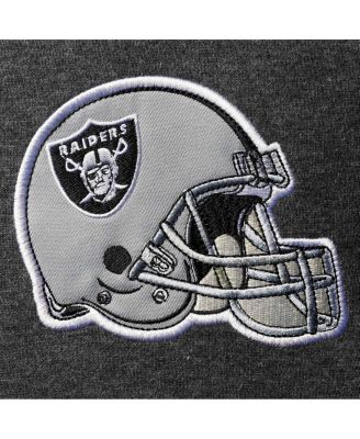 Men's Heathered Gray, Silver Las Vegas Raiders Extreme Fireballer Pullover Hoodie