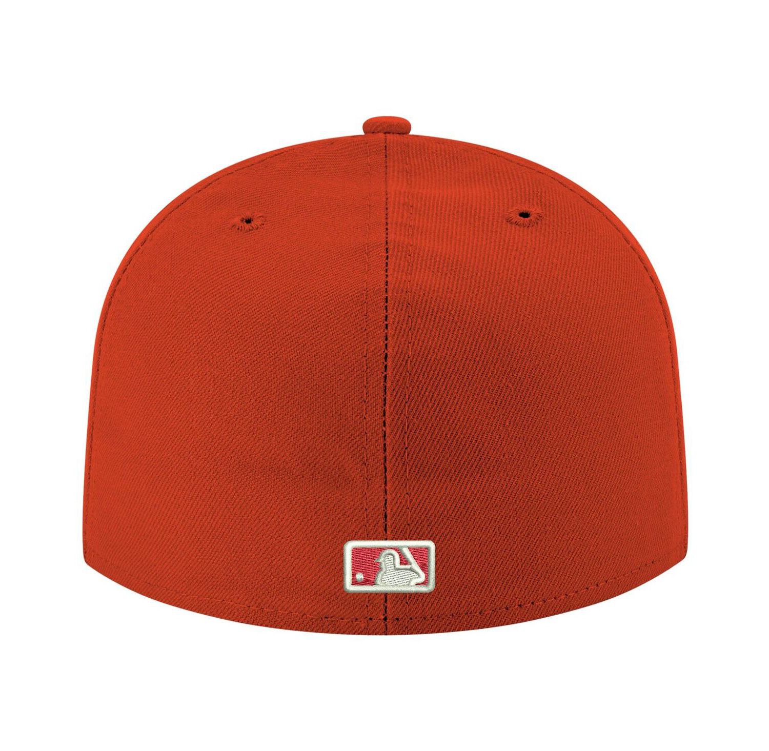 Men's Red Tampa Bay Rays Logo White 59FIFTY Fitted Hat