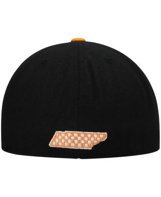 Men's Black and Tennessee Orange Tennessee Volunteers Team Color Two-Tone Fitted Hat