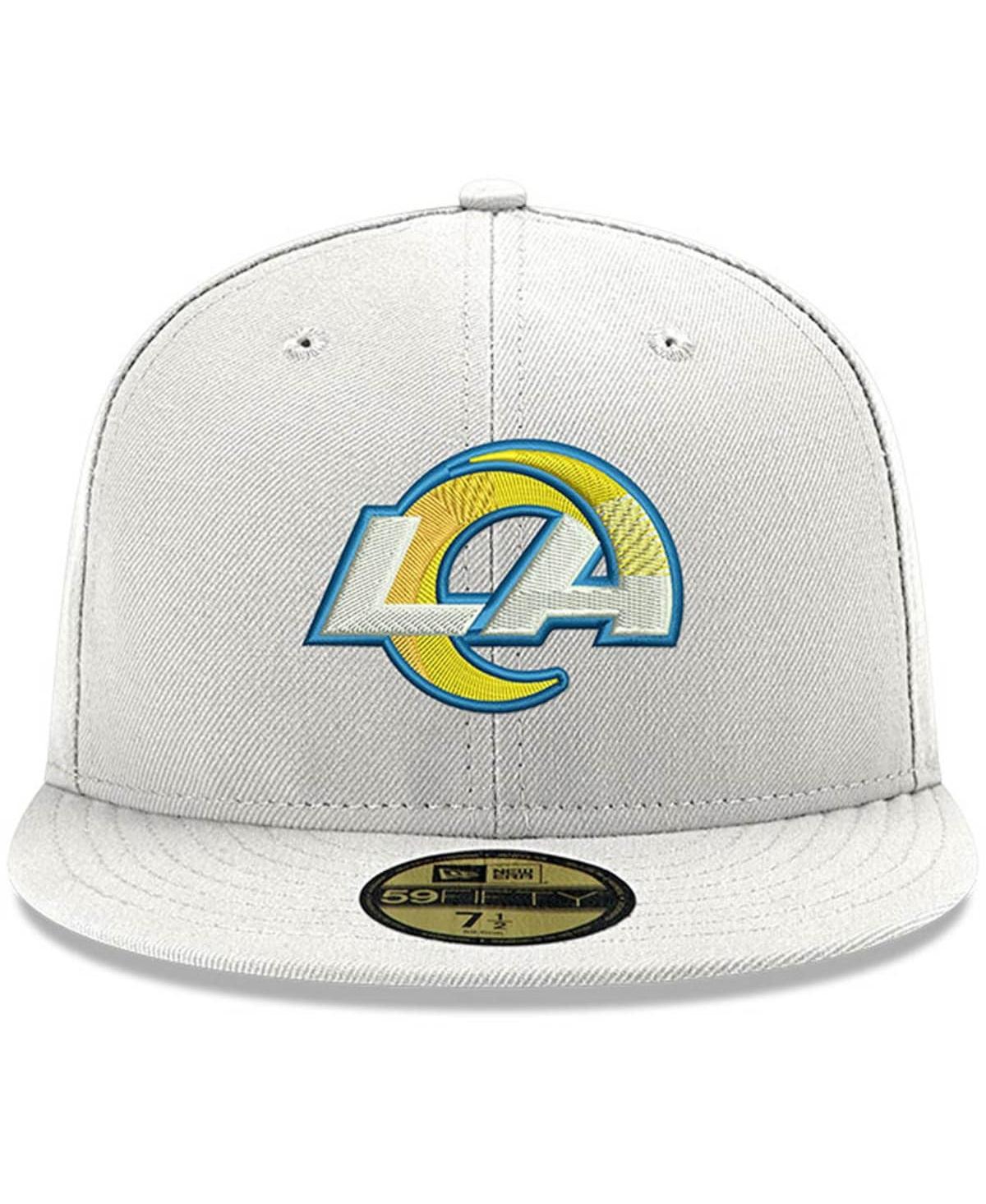 Men'sLos Angeles Rams Omaha 59FIFTY Fitted Hat - White