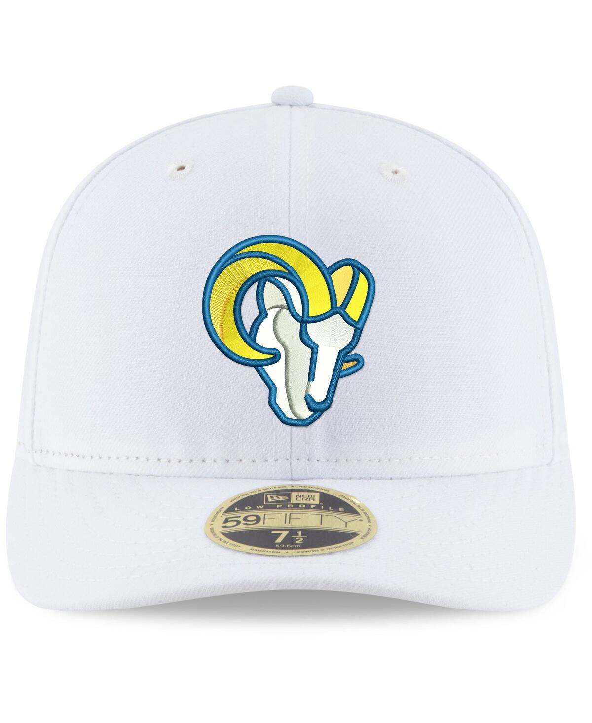 Men'sLos Angeles Rams Alternate Logo Omaha Low Profile 59FIFTY Fitted Hat - White