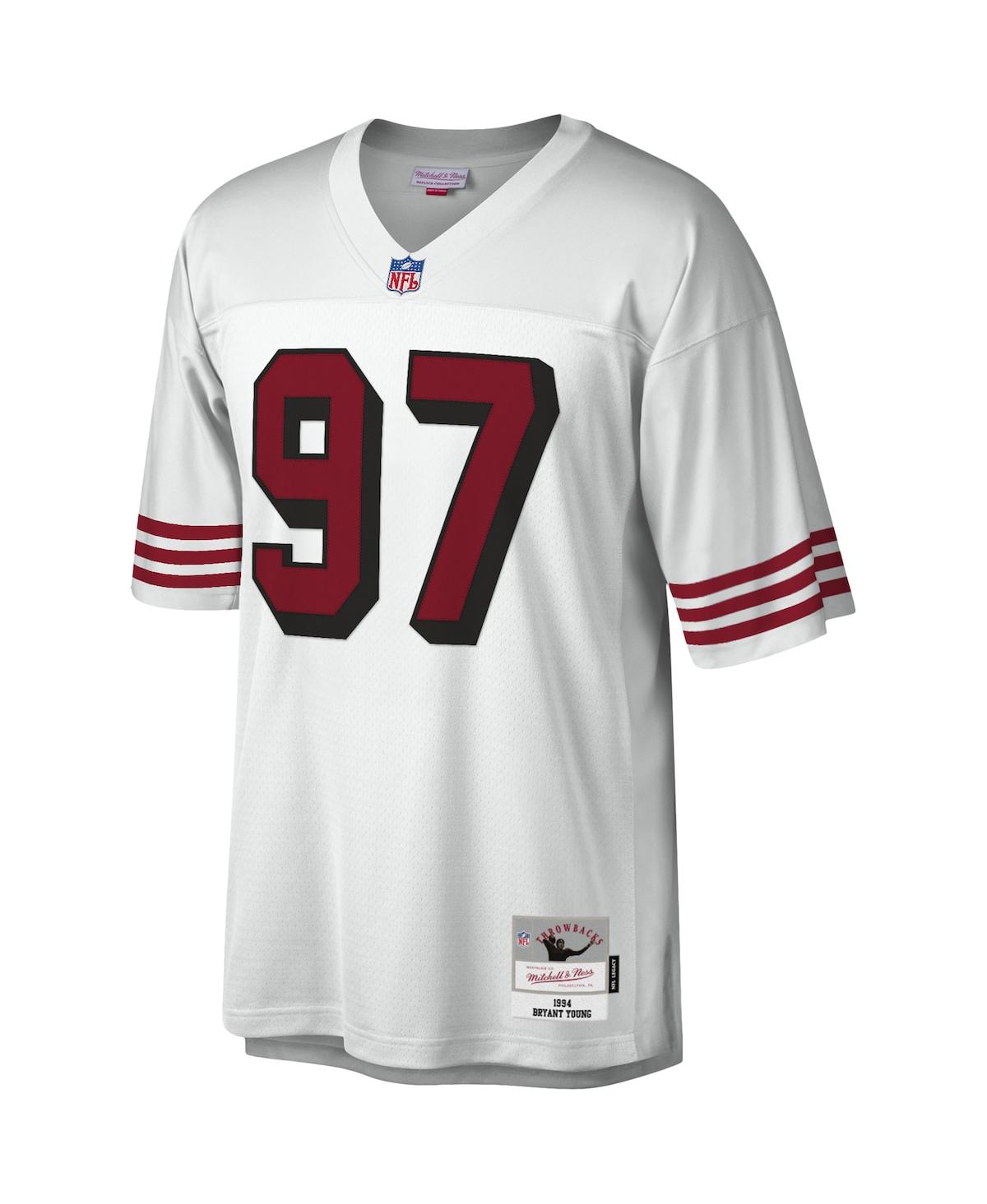 Men's Bryant YoungSan Francisco 49ers 1994 Legacy Replica Jersey - White