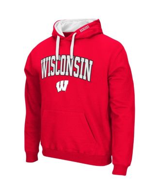 Men's Wisconsin Badgers Big and Tall Arch & Logo 2.0 Pullover Hoodie