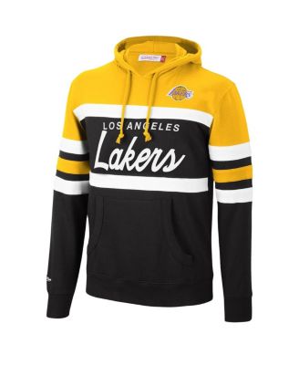 Men's Gold, Black Los Angeles Lakers Head Coach Pullover Hoodie