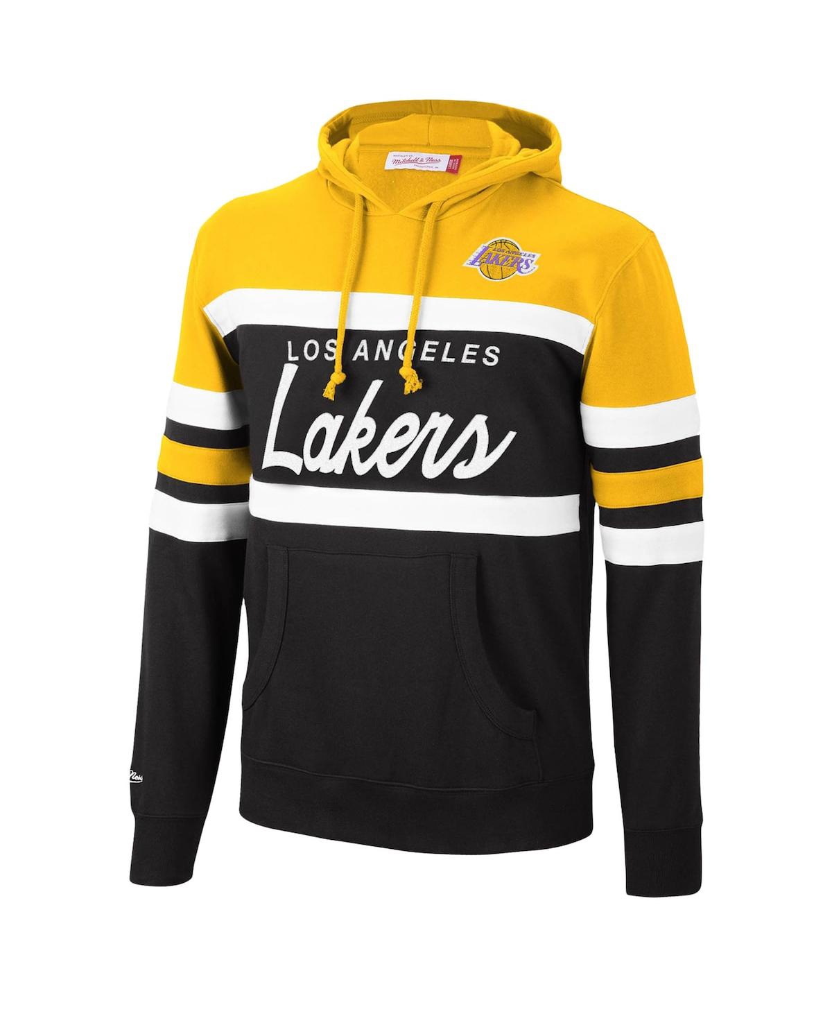 Men's Gold, Black Los Angeles Lakers Head Coach Pullover Hoodie - Gold-Tone, Black
