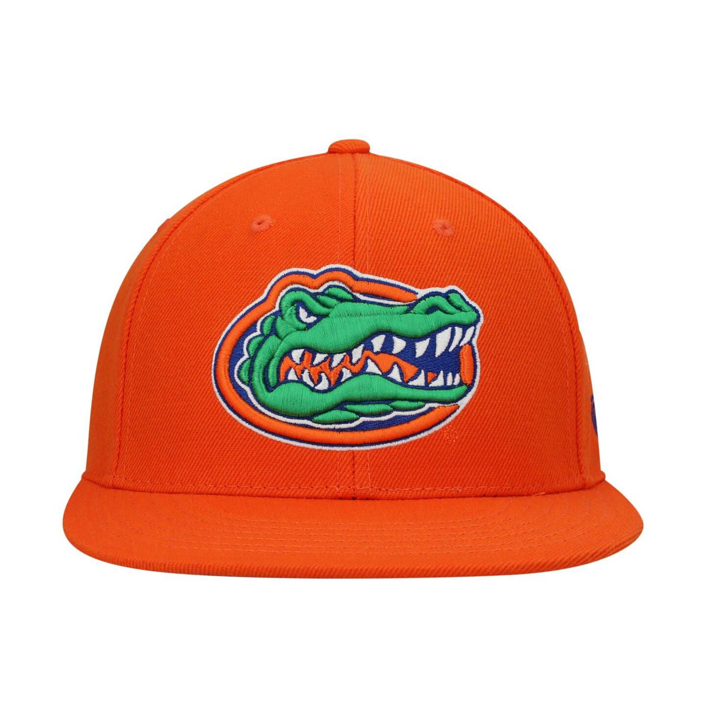Мужская кепка Top of the World Orange Florida Gators Team Color Fitted Hat — фото 4