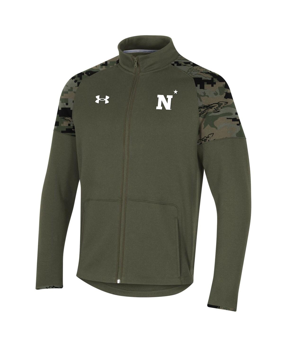 Men'sNavy Midshipmen Freedom Full-Zip Fleece Jacket - Olive