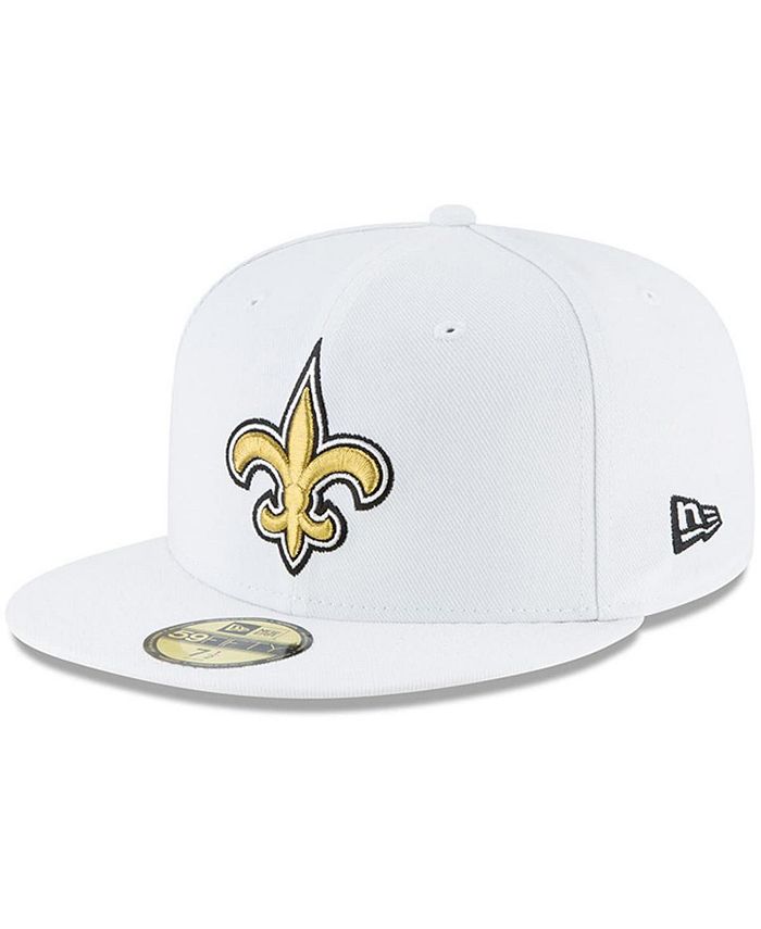 New Era Men's White New Orleans Saints Omaha 59FIFTY Fitted Hat - Macy's