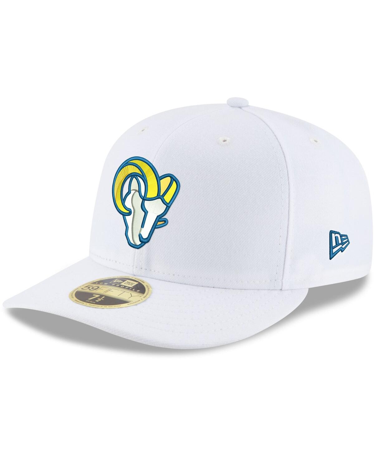 Men'sLos Angeles Rams Alternate Logo Omaha Low Profile 59FIFTY Fitted Hat - White