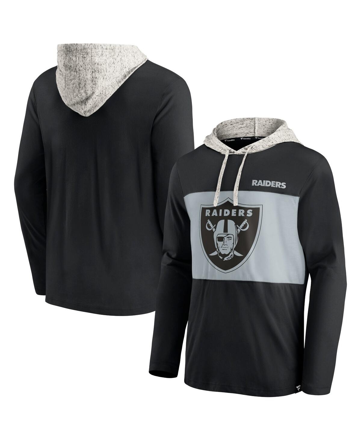 Men'sLas Vegas Raiders Long Sleeve Hoodie T-shirt - Black