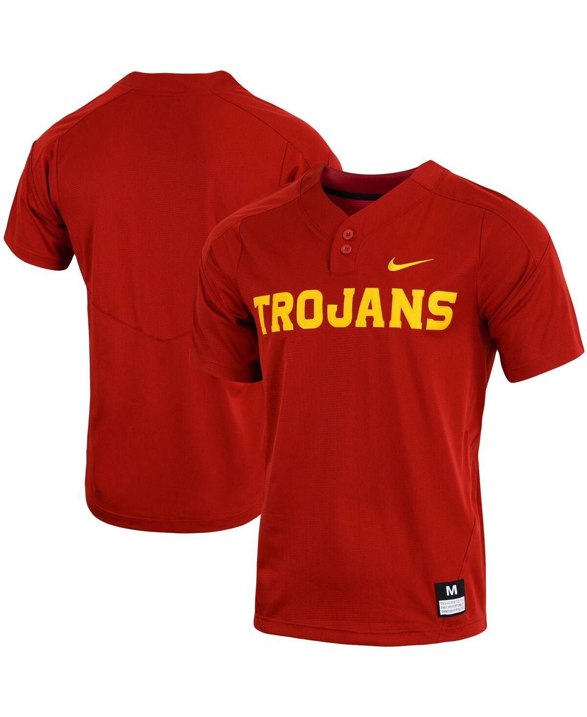 Men'sUsc Trojans Replica Vapor Elite Two-Button Baseball Jersey - Cardinal