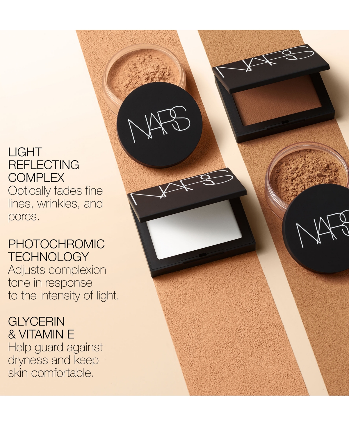 Nars Light Reflecting Pressed Setting Powder, .35 -(Deep to very deep)