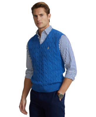 knit vest polo