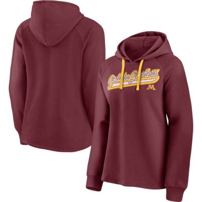 Fanatics - Women's Minnesota Golden Gophers Script Raglan Pullover Hoodie