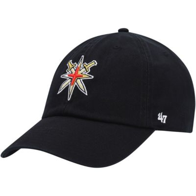 '47 Men's Black Vegas Golden Knights Clean Up Adjustable Hat