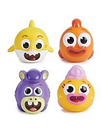 Pinkfong Bath Squirt Toy 4 Pack