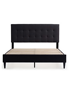Upholstered Platform Bed Frame with Square Tufted Headboard