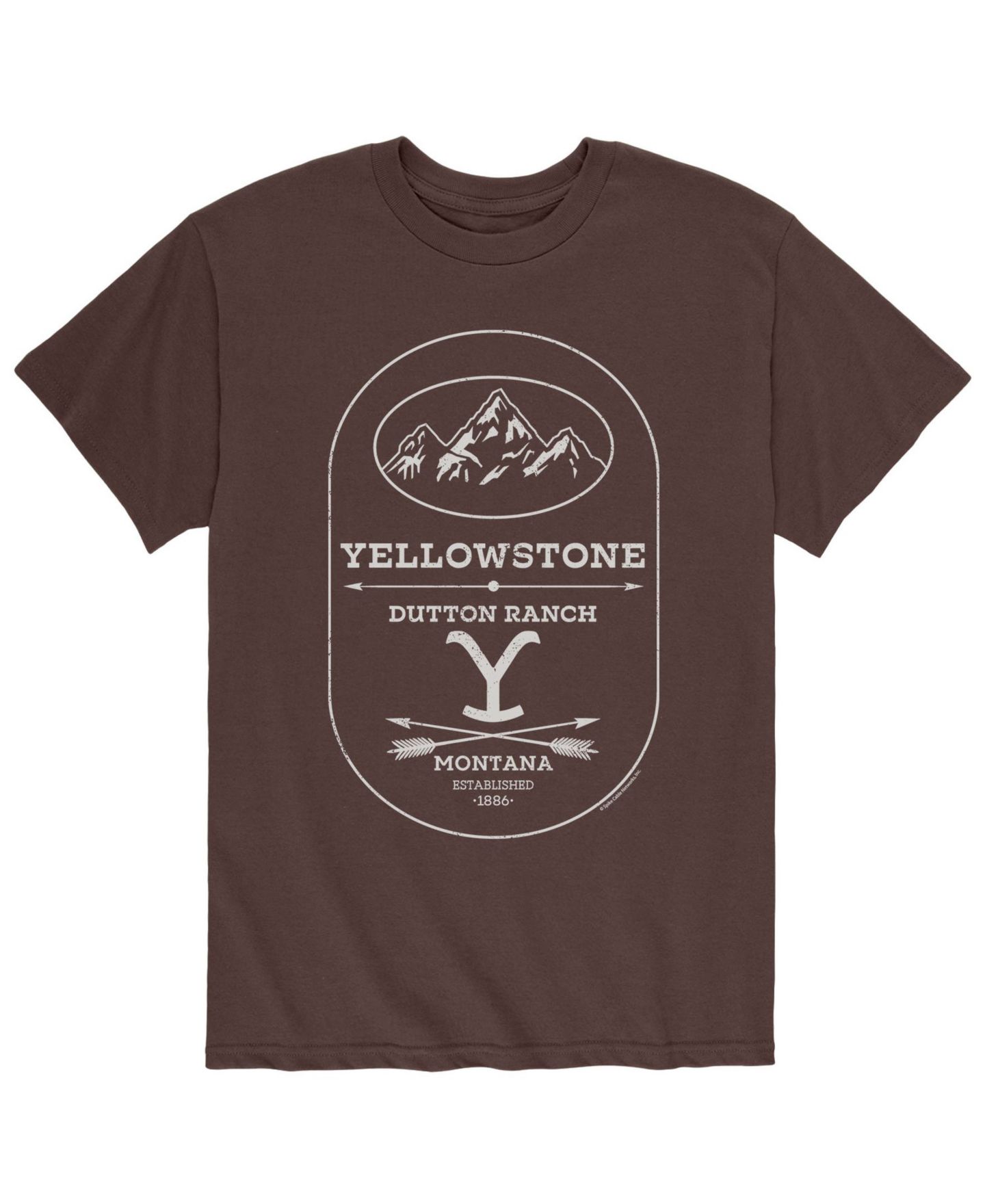 Мужская футболка AIRWAVES Yellowstone Dutton Ranch Montana — фото 1