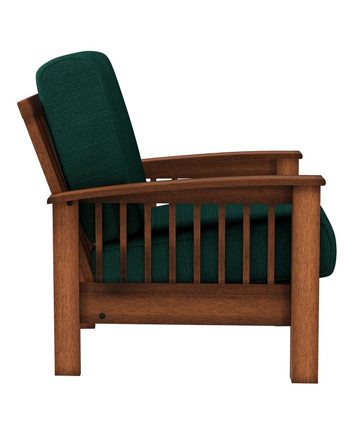 Handy Living Maison Hill Mission-Style Armchair with Cherry Exposed ...