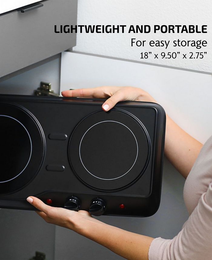 OVENTE 1700w Double Hot Plate Electric Countertop Infrared Stove Macy's