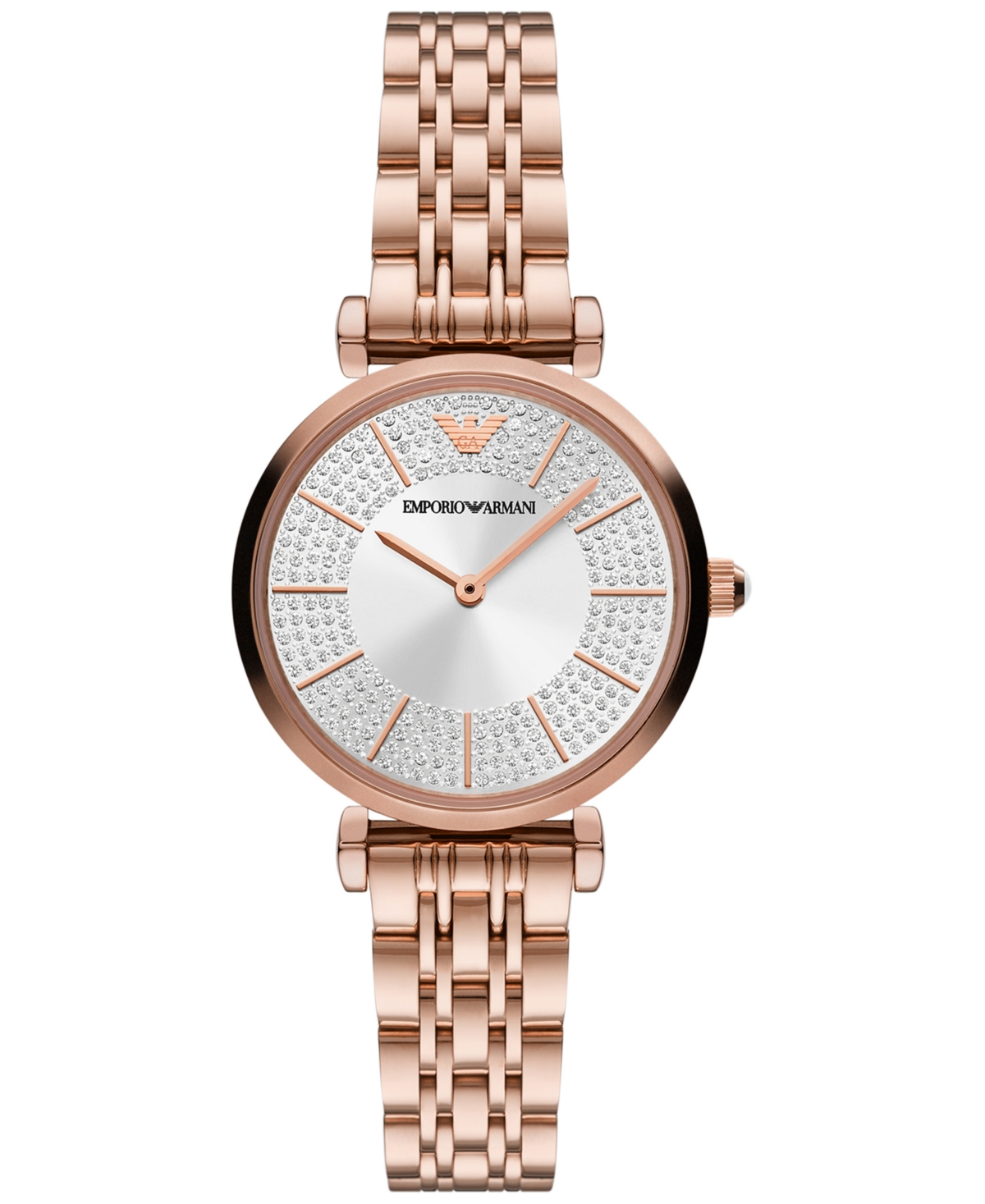 Emporio Armani Women's Rose Gold-tone Stainless Steel Bracelet Watch 32mm